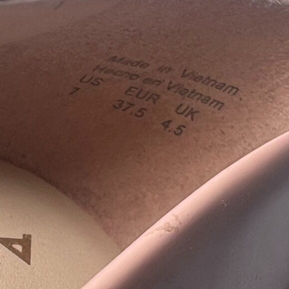 Aldo Stessy Point Toe Pump Heel Nude Pink Patent Leather - Picture 14 of 15